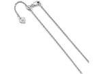 FJC Finejewelers Sterling Silver Adjustable Loose Rope Chain Necklace