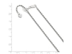 FJC Finejewelers Sterling Silver Adjustable Rope Chain Necklace