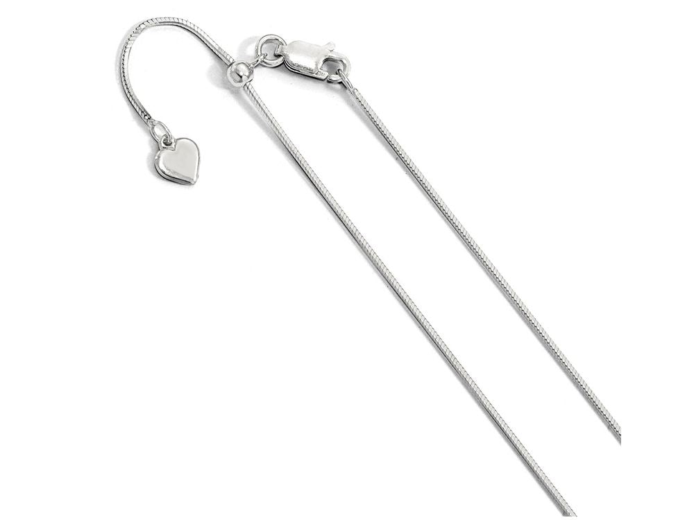 FJC Finejewelers Sterling Silver Square Adjustable Snake Chain Necklace