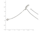 FJC Finejewelers Sterling Silver Adjustable Box Chain Necklace