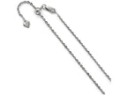 FJC Finejewelers Sterling Silver Adjustable Cable Chain Necklace