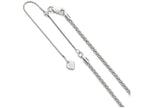 FJC Finejewelers Sterling Silver Adjustable Spiga Chain Necklace