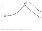 FJC Finejewelers Sterling Silver Adjustable Curb Chain Necklace