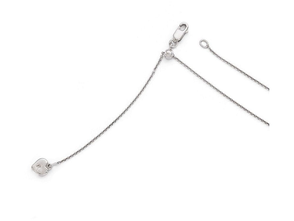 FJC Finejewelers Sterling Silver Adjustable Rolo Chain Necklace