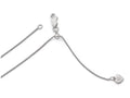 FJC Finejewelers Sterling Silver Round Rectangle Box Adjustable Chain Necklace