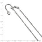 FJC Finejewelers Sterling Silver Adjustable Singapore Chain Necklace