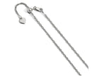 FJC Finejewelers Sterling Silver Adjustable Singapore Chain Necklace