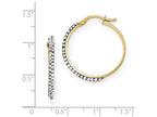 FJC Finejewelers 14k Gold Polished Elements Hoop Earrings
