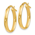 FJC Finejewelers 14k Yellow Gold Polished Oval Hoop Earrings