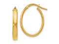FJC Finejewelers 14k Yellow Gold Polished Oval Hoop Earrings