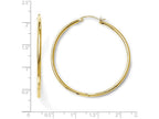FJC Finejewelers 14k Yellow Gold 2mm Polished Hinged Hoop Earrings