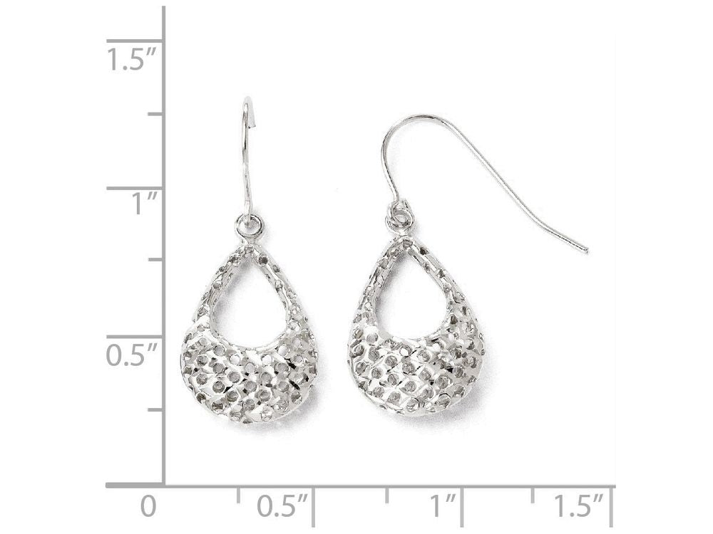 FJC Finejewelers 14k White Gold Shepherd Hook Earrings