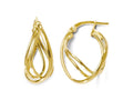 FJC Finejewelers 14k Yellow Gold Polished Twist Hoop Earrings