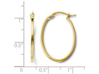 FJC Finejewelers 14k Yellow Gold Polished Oval Hoop Earrings