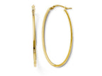FJC Finejewelers 14k Yellow Gold Polished Oval Hoop Earrings
