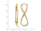 FJC Finejewelers 14k Yellow Gold Polished Infinity Hoop Earrings