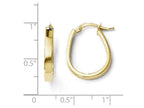 FJC Finejewelers 14k Yellow Gold Polished U-shape Hoop Earrings