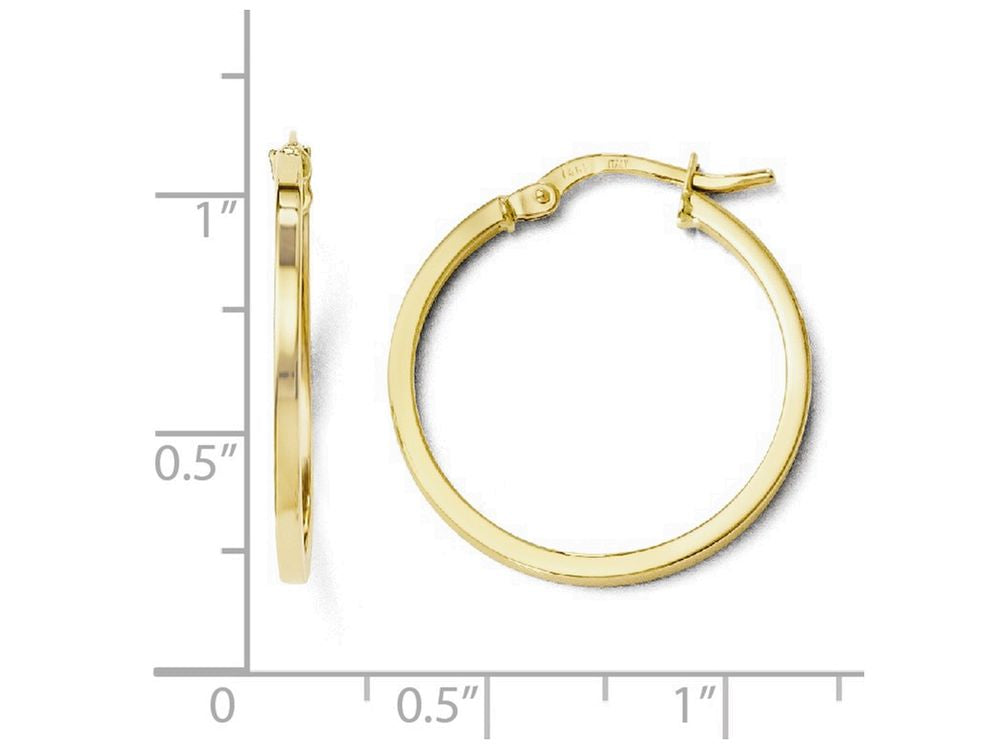 FJC Finejewelers 14k Yellow Gold Polished Hoop Earrings