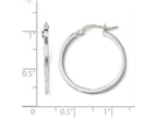 FJC Finejewelers 14k White Gold Polished Hoop Earrings