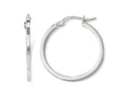 FJC Finejewelers 14k White Gold Polished Hoop Earrings