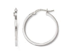 FJC Finejewelers 14k White Gold Polished Hoop Earrings