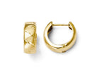 FJC Finejewelers 14k Yellow Gold Polished And Satin Hinged Hoop Earrings
