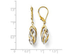 FJC Finejewelers 14 kt Two Tone Gold Polished Leverback Earrings