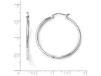 FJC Finejewelers 14 kt White Gold 2mm Large Hoop Earrings