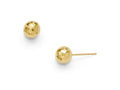 FJC Finejewelers 14k Yellow Gold Polished Faceted Post Earrings