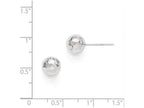 FJC Finejewelers 14k White Gold Polished Faceted Post Earrings