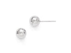 FJC Finejewelers 14k White Gold Polished Faceted Post Earrings