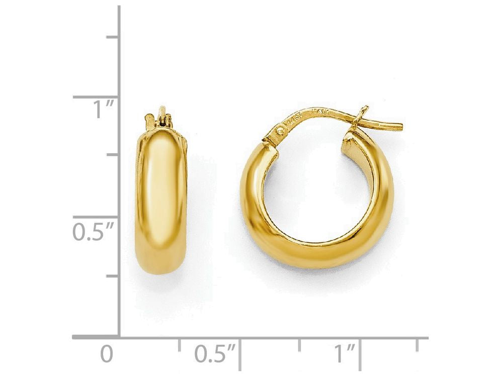 FJC Finejewelers 14k Yellow Gold Polished Hoop Earrings