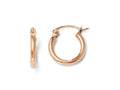 FJC Finejewelers 14k Rose Gold 2mm Polished Hoop Earrings