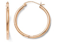 FJC Finejewelers 14k Rose Gold 2mm Polished Hoop Earrings