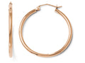 FJC Finejewelers 14k Rose Gold 2mm Polished Hoop Earrings