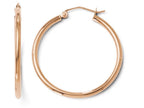 FJC Finejewelers 14k Rose Gold 2mm Polished Hoop Earrings