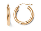 FJC Finejewelers 14k Rose Gold 3mm Polished Hoop Earrings
