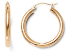 FJC Finejewelers 14k Rose Gold 3mm Polished Hoop Earrings