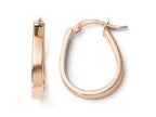 FJC Finejewelers 14k Rose Gold Polished U-shape Hoop Earrings