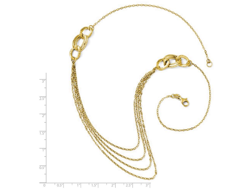 FJC Finejewelers 14k Yellow Gold Four Layer Rope Chain Necklace