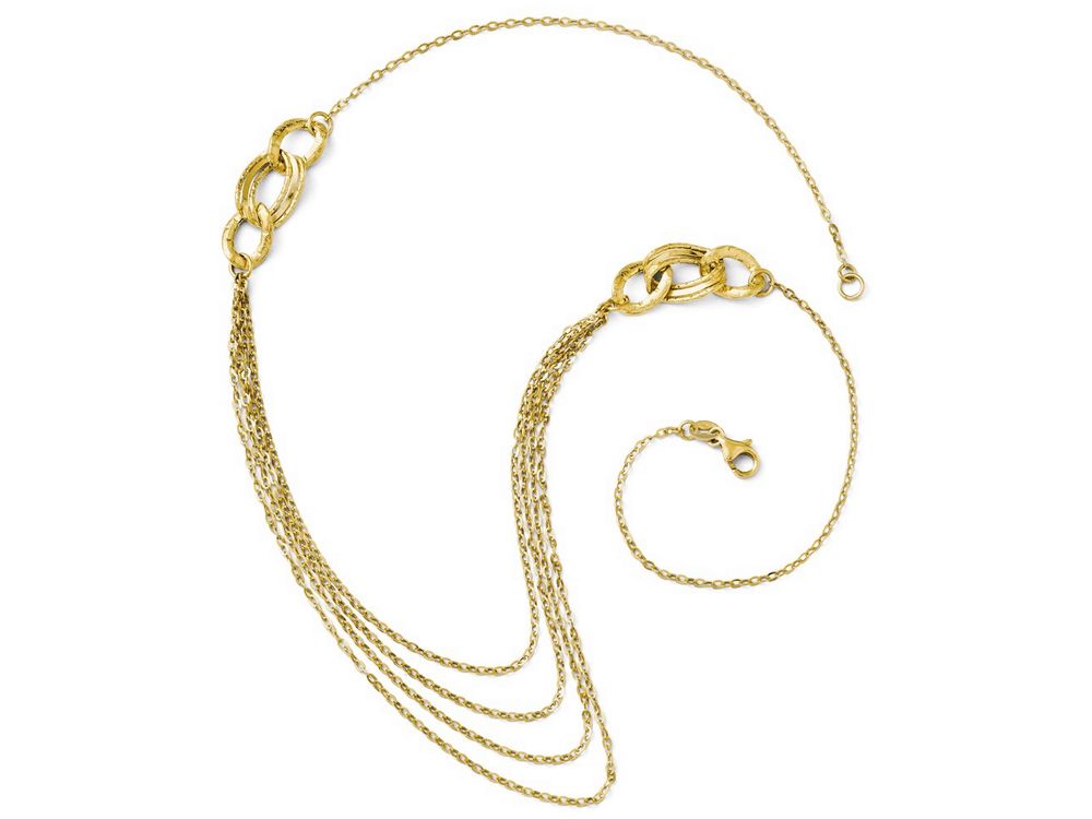 FJC Finejewelers 14k Yellow Gold Four Layer Rope Chain Necklace
