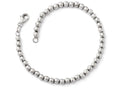 FJC Finejewelers 14k White Gold Bright Cut Beaded Bracelet