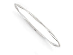 FJC Finejewelers 14k White Gold Polished Twisted Slip-on Bangle