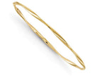 FJC Finejewelers 14k Yellow Gold Polished Twisted Slip-on Bangle