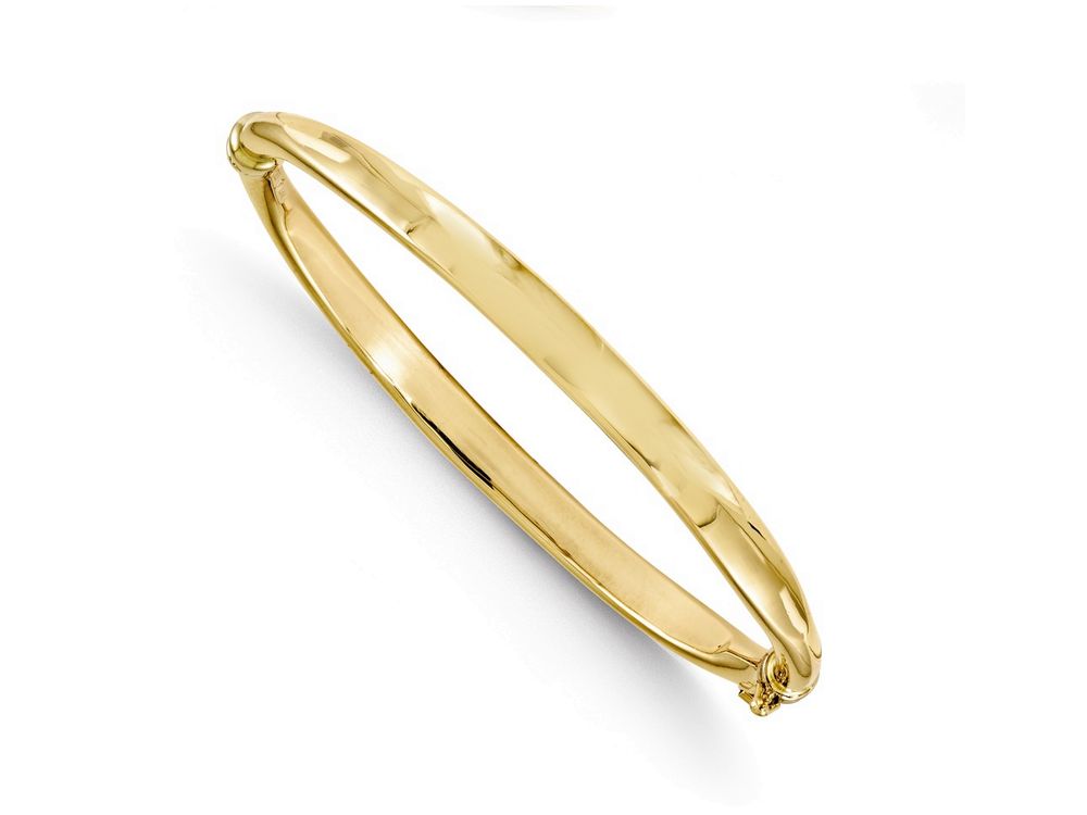 FJC Finejewelers 14k Yellow Gold Polished Hinged Bangle