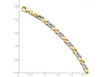 FJC Finejewelers 14 kt Two Tone Gold Polished Bracelet