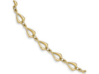 FJC Finejewelers 14k Yellow Gold Polished Fancy Link Bracelet