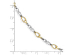 FJC Finejewelers 14 kt Two Tone Gold Polished Bracelet