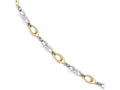 FJC Finejewelers 14 kt Two Tone Gold Polished Bracelet