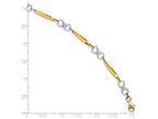 FJC Finejewelers 14 kt Two Tone Gold Polished Bracelet
